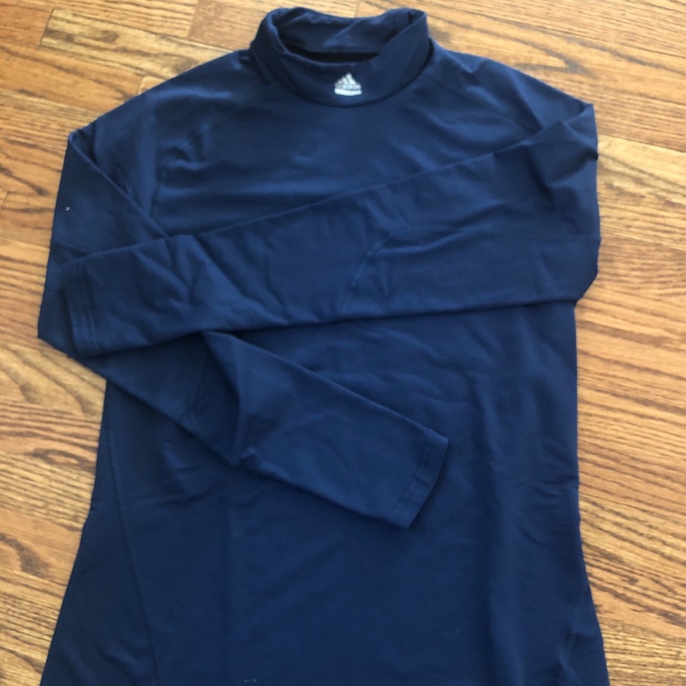 Adidas techfit mock turtleneck in navy